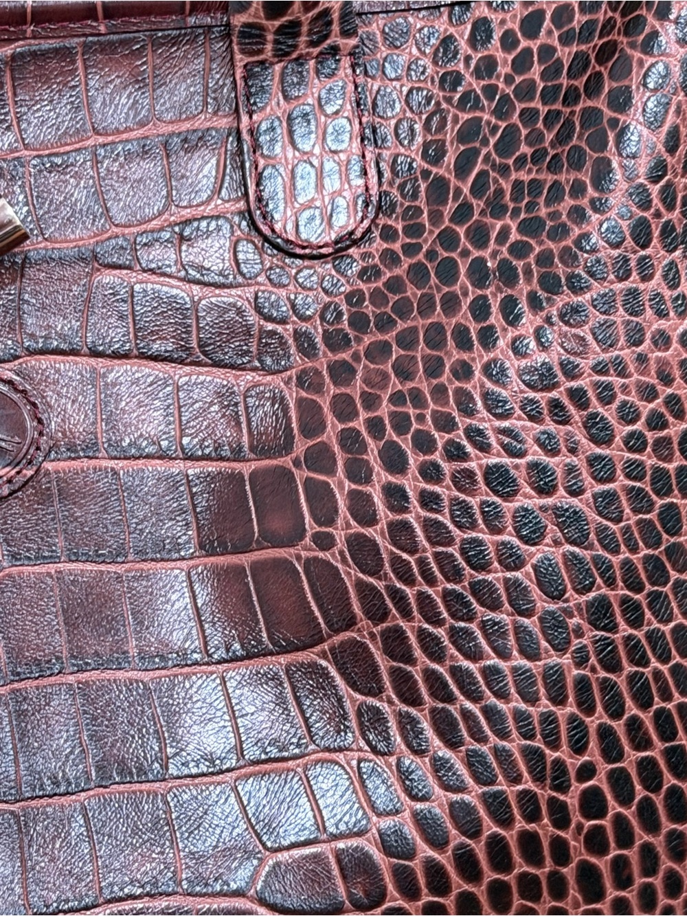 Longchamp Roseau Tote Crocodile-Embossed Leather - Picture 3 of 12